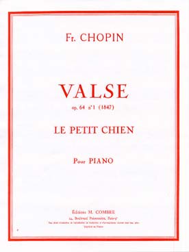 Illustration chopin valse op. 64 n° 1 "petit chien"