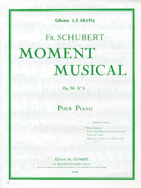 Illustration schubert moment musical op. 94 n° 3