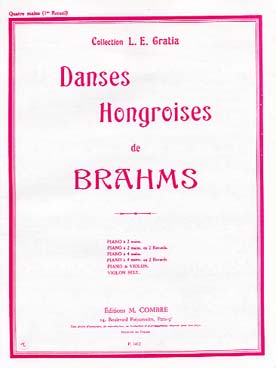 Illustration brahms danses hongroises (cm) vol. 1