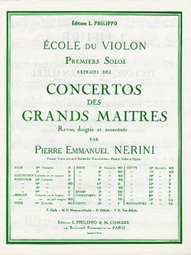 Illustration de Concerto N° 5 K 219 en la M - éd. Combre (1er solo, rév. Nérini)