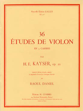 Illustration kayser etudes op. 20 (36) vol. 1 