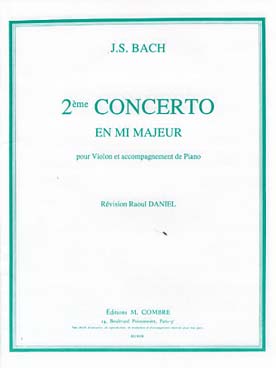 Illustration bach js concerto bwv 1042 en mi maj