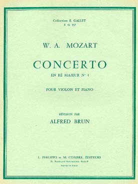Illustration de Concerto N° 4 K 218 en ré M - éd. Combre