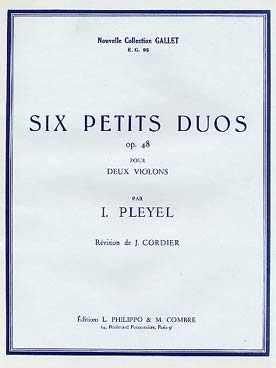 Illustration de 6 Petits duos op. 48 pour 2 violons sans piano