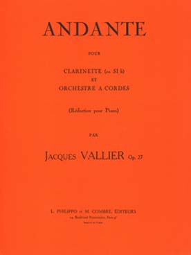 Illustration vallier andante clarinette et orchestre