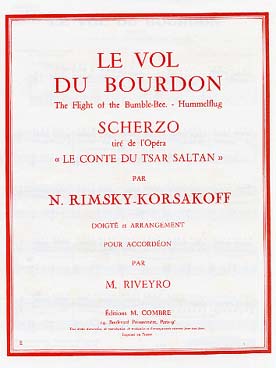 Illustration de Le vol du bourdon accordéon chromatique (tr. Riveyro)