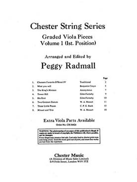 Illustration de Chester string series viola - Vol. 1
