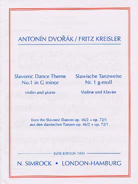 Illustration dvorak danse slave 1 op 46/2 & op. 72/1