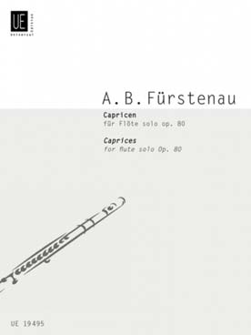 Illustration furstenau caprice pour flute seule op 80