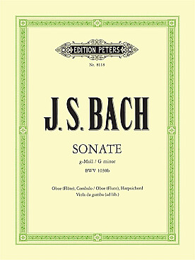 Illustration bach js sonate en sol min bwv 1030b