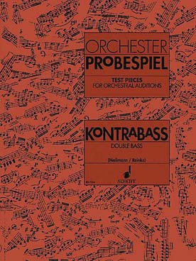 Illustration de ORCHESTER PROBESPIEL : traits d'orchestre pour contrebasse