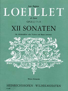 Illustration loeillet sonates op. 2 vol. 3 : 7 a 9