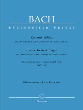 Illustration bach js concerto en la maj bwv 1055