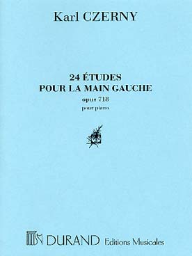 Illustration czerny op. 718 24 etudes main gauche