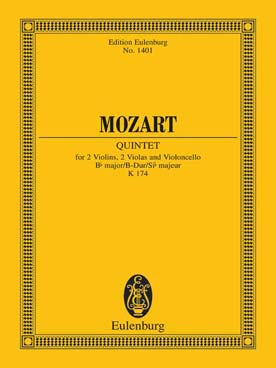 Illustration de Quintette à cordes K 174 en sib M