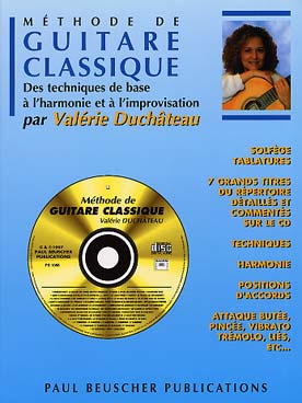 Illustration de Méthode de guitare classique (solfège et tablature) avec CD