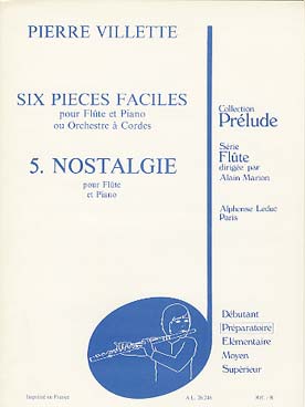 Illustration de 6 Pièces faciles N° 5 : Nostalgie