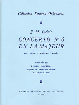 Illustration de Concerto N° 6 en la M 