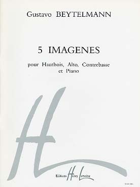 Illustration de 5 Imagenes pour hautbois, alto, contrebasse et piano (C + P)