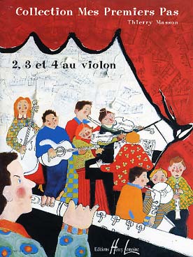 Illustration de 2, 3 et 4 au violon