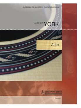 Illustration york attic pour ensemble de guitares