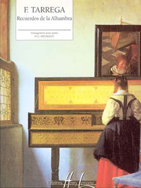 Illustration tarrega recuerdos de la alhambra *piano*