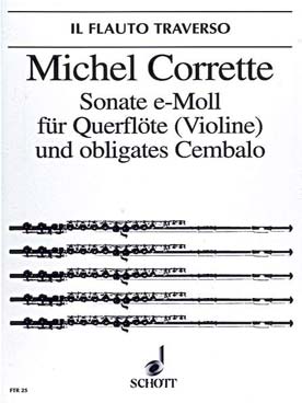 Illustration de Sonate en mi m op. 25/4 pour flûte ou violon et clavecin (Les amusements d'Apollon chez le roi Admète)