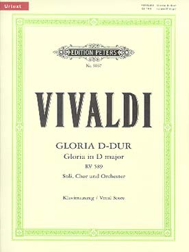 Illustration de Gloria RV 589 SATB, réduction piano