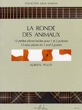 Illustration de La Ronde des animaux : 12 petites pièces faciles pour 1 et 2 guitares