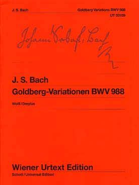 Illustration de Variations Goldberg BWV 988 - éd. Wiener Urtext