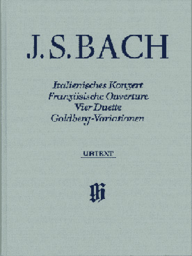 Illustration de Concerto italien, ouverture française, 4 duette, variations Goldberg - Relié