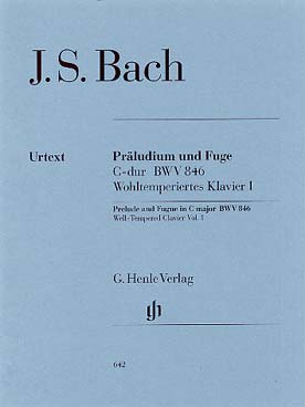 Illustration de Prélude et fugue N° 1 BWV 846 en do M du clavecin bien tempéré