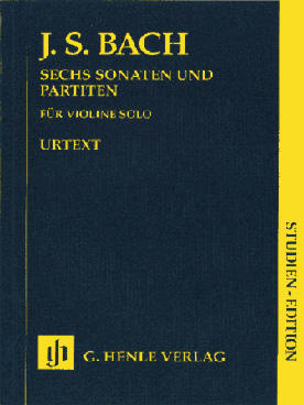 Illustration de 6 Sonates et Partitas BWV 1001 à 1006 - éd. d'étude Henle en format de poche