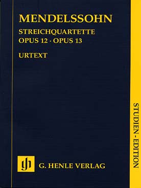 Illustration de Quatuors à cordes op. 12 et 13