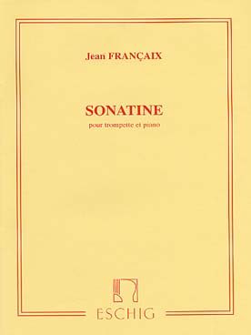 Illustration francaix sonatine pour trompette/piano