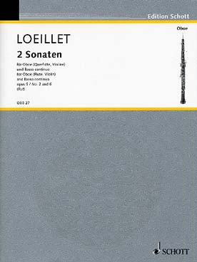 Illustration loeillet sonates op. 5/2 et op. 5/6