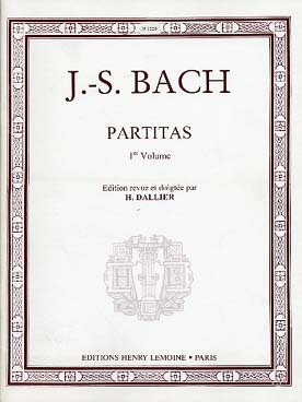 Illustration de Partitas (éd. Lemoine) - Vol. 1