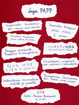 Illustration papp variations hongroises