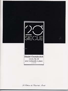 Illustration chostakovitch sonate op. 40 en re min