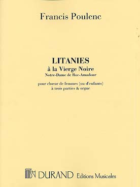 Illustration de Litanies à la Vierge Noire Chœur de femmes et orgue