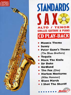 Illustration standards sax alto/tenor avec cd