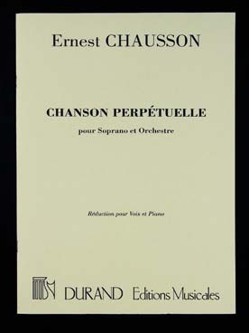 Illustration chausson chanson perpetuelle chant/piano