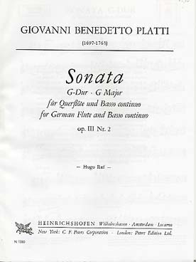 Illustration de Sonate op. 3/2 en sol M (tr. Ruf)