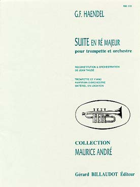 Illustration de Suite en ré M pour trompette et orgue ou piano (arr. Thilde)