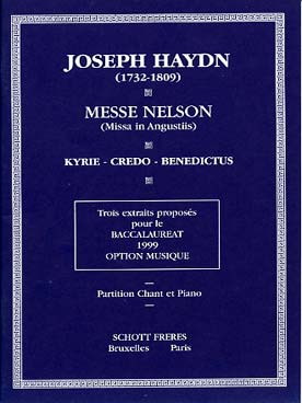 Illustration de Messe Nelson, extraits (imposé au bac musique 1999, éd. Schott)