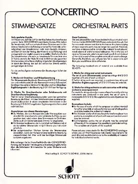 Illustration de Concerto en si b M N° 4 pour clarinette et orchestre - Parties