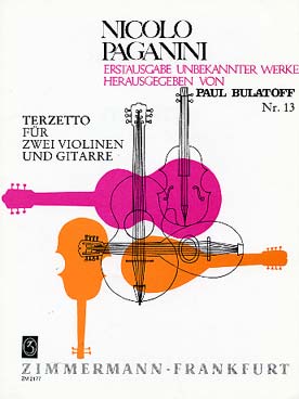Illustration paganini terzetto 2 violons/guitare
