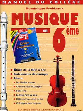 Illustration de Musique en 6e - Manuel + Cahier d'application