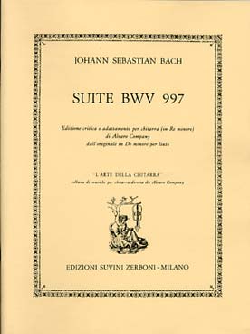 Illustration bach js suites pour luth n° 2 bwv 997