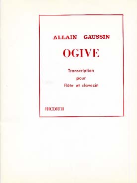 Illustration de Ogive pour flûte et clavecin